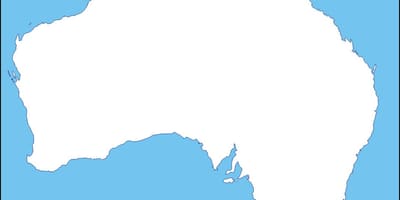 Mapa da Austrália de estrutura de tópicos