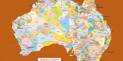 Mapa da Austrália aborígine