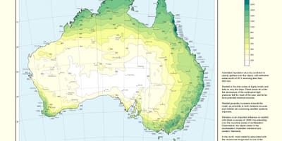 Australiano chuva mapa