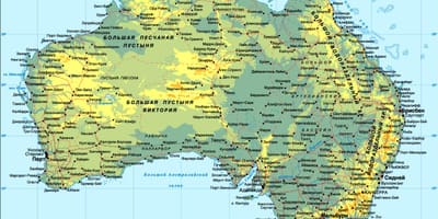 Austrália mapa detalhado