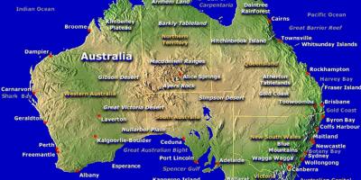 Mapa da Austrália mapa